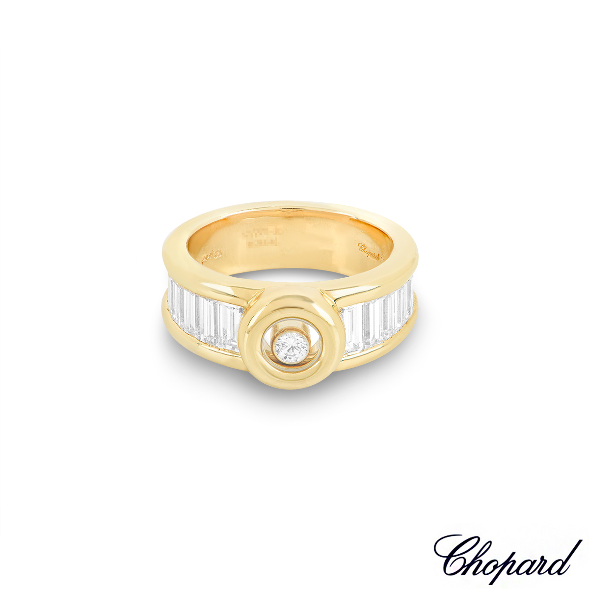 Chopard Yellow Gold Happy Diamonds Ring 82/2211-0107